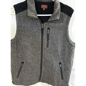 Bullington‎ Men's Wool Blend Best Full Zip Large Gray